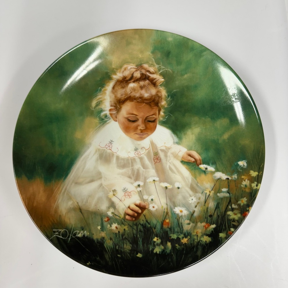 Donald Zolan Spring Innocence Collector Plate Pemberton‎ Oakes 1983 Wonder Child